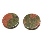 Yahoo! Yahoo!ショッピング(ヤフー ショッピング)ユナカイト 【天然石パーツ】  コインパーツ いろいろなパーツ 約18x18x5mm 《1個》