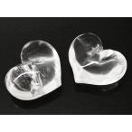 Yahoo! Yahoo!ショッピング(ヤフー ショッピング)水晶 クォーツ 【天然石パーツ】 ハートモチーフ 約20x25x14mm 《1個》 モチーフパーツ