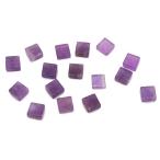 Yahoo! Yahoo!ショッピング(ヤフー ショッピング)アメジスト 【天然石パーツ】 スクエアパーツ いろいろなパーツ 約4x4x2mm 《10個》