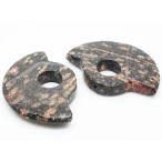 Yahoo! Yahoo!ショッピング(ヤフー ショッピング)レオパードスキンジャスパー 【天然石パーツ】  パーツ いろいろなパーツ 約H45xW33xT8mm hole 10mm 《1個》