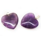 Yahoo! Yahoo!ショッピング(ヤフー ショッピング)アメジスト 【天然石パーツ】 ハート ペンダントパーツ チャームパーツ 約20x20x6mm 《《1個》》