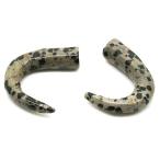 Yahoo! Yahoo!ショッピング(ヤフー ショッピング)ダルメシアンジャスパー 【天然石パーツ】 角ツノパーツ いろいろなパーツ 約ｘmm 《1個》