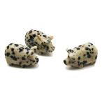 Yahoo! Yahoo!ショッピング(ヤフー ショッピング)ダルメシアンジャスパー 【天然石】 置物 パーツ ぶた ブタ 豚 約20x1mm 《1個》