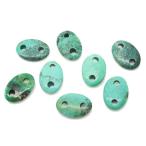 Yahoo! Yahoo!ショッピング(ヤフー ショッピング)ターコイズ 【天然石パーツ】 オーバルボタンパーツ いろいろなパーツ 約13xx4mm 《1個》