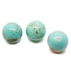 Yahoo! Yahoo!ショッピング(ヤフー ショッピング)ターコイズ 【天然石パーツ】 トルコ石 パーツ 穴なし 約17〜18mm 《1個》