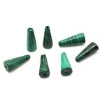 Yahoo! Yahoo!ショッピング(ヤフー ショッピング)マラカイト 【天然石パーツ】  円錐パーツ いろいろなパーツ 約15x3~6mm 《1個》