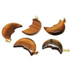 Yahoo! Yahoo!ショッピング(ヤフー ショッピング)タイガーアイ 【天然石チャーム】 月ムーン三日月ペンダントパーツ チャームパーツ 約x17x4mm 《1個》