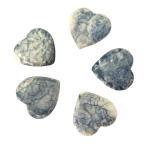 Yahoo! Yahoo!ショッピング(ヤフー ショッピング)ハウライト ソーダライト 【天然石パーツ】 方曹達石 ハートモチーフ（縦片穴） 約24x4mm 前後 《1個》 モチーフパーツ