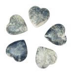 Yahoo! Yahoo!ショッピング(ヤフー ショッピング)ハウライト ソーダライト 【天然石パーツ】 方曹達石 ハートモチーフ（縦片穴） 約20x4mm前後 前後 《1個》 モチーフパーツ