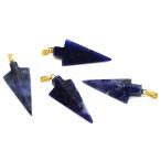 Yahoo! Yahoo!ショッピング(ヤフー ショッピング)ソーダライト 【天然石チャーム】 スウォードペンダントパーツ チャームパーツ 約30x14mm 《1個》