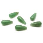 Yahoo! Yahoo!ショッピング(ヤフー ショッピング)アヴェンチュリン 【天然石ビーズ】  しずく 滴 ドロップビーズ 片穴 約18x7mm前後 《1個》