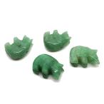 Yahoo! Yahoo!ショッピング(ヤフー ショッピング)アヴェンチュリン 【天然石ビーズ】  くま クマ 熊 パーツ 穴あり 約23x18mm前後 《1個》