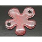 Yahoo! Yahoo!ショッピング(ヤフー ショッピング)合成石パーツ チェリークォーツ フラワーパーツ ピンク 約H30xW28xT4mm hole 4mm 《1個》