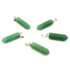 Yahoo! Yahoo!ショッピング(ヤフー ショッピング)アヴェンチュリン 【天然石チャーム】 ポイントペンダントパーツ チャームパーツ 約20x6mm 《1個》