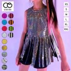 キッズ ダンス 衣装 韓国 トップス フリンジ スパンコール ストライプ ノースリーブ ガールズ ジュニア 派手 子供服