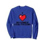 Valentines Day funny cute top I love my gamer girlfriend トレーナー