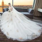 ウェディングドレス ウェディングドレス白 パーティードレス オフショルダー 花嫁ロングドレス 簡約 結婚式  露背 二次会 レース お呼ばれ 挙式 姫系