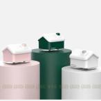加湿器 卓上 ミニ 小型 USB LED スノーハウス 可愛い おしゃれ プレゼント大容量 アロマ スチーム 除菌 気化式 ライトアップ 幻想的 光る モダン シック