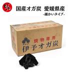 国産オガ炭 愛媛県 焼物専用 伊予オガ炭 カット 灰が少ないタイプ 国産最高級 (1箱10kg)
