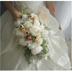 ウエディングブーケ ブートニア リストブーケ 花束 花飾り 結婚式 バラ造花 手首の花   花嫁 披露宴 手作り キット ブライダルブーケ