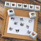リアルふぉとスタンプ  浸透印 猫 ねこ ネコ 顔 リアル フォト 写真 スタンプ 判子