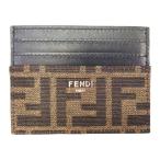 FENDI Fendi Zucca рисунок футляр для карточек чехол для пропуска футляр для визитных карточек Brown × черный контрольный номер :10570