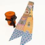  Hermes HERMES Super Silk Quest super шелк Quest tsui Lee шарф общий рисунок желтый цвет многоцветный контрольный номер :10161