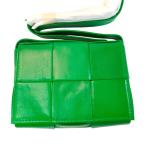 BOTTEGA VENETA ボッテガヴェネタ マキシイントレチャート キャンディ カセット ショルダーバッグ グリーン 管理番号：10744