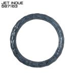 ジェットイノウエ JET INOUE 587163 ハンドルカバー シルバーブラック モコモコ ロイヤルシリーズ 2LS 直径45〜46cm 太巻きAタイプ 【メーカー取寄せ】