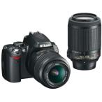 ニコン Nikon D60 18-55 55-200 VR ダブルズームキット SDカード付き デジタル一眼レフカメラ 中古