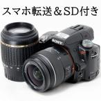 ソニー デジタル一眼レフカメラ SONY α55 18-55mm 55-200mm ダブルズームキット スマホ転送SDカードリーダー＆SDカード付き 初心者 おすすめ 中古 爆買