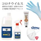 コロナウイルス介護者のための2次感染予防対策セット（KF94マスク・ニトリル手袋・高保湿アルコール除菌ハンドクリーム・PHMB除菌抗菌消臭スプレー剤）