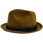 ショッピングハット 【セール 50％OFF 半額】フジハット FujiHat ウール中折れハット ブラウンゴールド 縄グログラン メンズ  紳士 レディース ギフト 婦人 男女兼用 帽子 秋冬