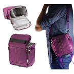 Navitech Purple Camcorder/Camera/Shoulder Bag/Ca