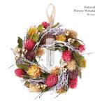 天然素材の彩り豊かなドライフラワーリースMサイズ