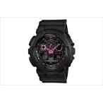 G-SHOCK Gショック ジーショック カシオ CASIO 腕時計 GA-100C-1A4 マットブラック×ピンク デジアナ