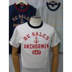 デラックスウエア DELUXEWARE 半袖Tシャツ 　”ANCHOR”　DXTS-2503　吊天竺ヘビーウエイト 12.5oz　極厚 堅牢 丈夫 最高品質　錨　プリントTシャツ