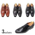 本革 スクエアトゥ ストレートチップ メンズ ハンドメイド マッケイ製法 内羽根 革靴 ブラック ダークブラウン ライトブラウン 紳士靴