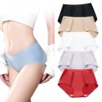 シームレスショーツ レディース パンツ 無縫製 フィット 快適 薄手 響きにくい 下着 ノーマルウエスト 立体設計 5枚セット