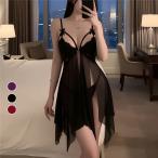 ベビードール セクシー ランジェリー レディース 下着 レース キャミソール Tバックセット 透け素材 勝負下着 ナイトドレス セクシー セール