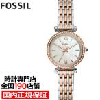 FOSSIL フォッシル CARLIE MINI カーリー ミニ ES4649 レディース 腕時計 クオーツ 電池式 アナログ メタルベルト ゴールド シルバー 国内正規品