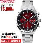 ショッピング福袋対象 選べる福袋対象 サクスニーイザック クオーツ クロノグラフ SY15219-RE メンズ 腕時計 電池式 レッドダイヤル メタルバンド LB2026