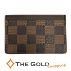ルイヴィトン ポルト・カルト・サーンプル N61722 ダミエ エベヌ キャンバス スリム カード入れ カードケース LOUIS VUITTON◆中古