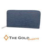 LOUIS VUITTON ジッピーウォレット M61873 エピ レザー インディゴブルー ラウンドファスナー長財布 メンズ ルイヴィトン◆中古