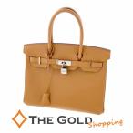 エルメス バーキン30 T刻印 ヴォーエプソン ライトブラウン系 ハンドバッグ レディース HERMES◆中古