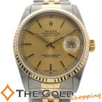 ロレックス 腕時計 デイトジャスト 16233 L番 保あり 日ロレOH済 2021年6月 1990年 並行 YG SS コンビ ROLEX DATEJUST メンズ 男性用 ゴールド 中古