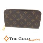 LOUIS VUITTON ジッピーウォレット M60017 モノグラム キャンバス ブラウン ラウンドファスナー長財布 男女兼用 ルイヴィトン◆中古