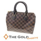 ショッピングLOUIS LOUIS VUITTON スピーディ25 N41532 ダミエ エベヌ キャンバス ブラウン ハンドバッグ レディース ルイヴィトン◆中古