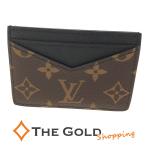 LOUIS VUITTON Neo porutokarutoM60166 монограмма мака sa- парусина Brown черный футляр для карточек мужской Louis Vuitton * б/у 