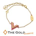 LOUIS VUITTON браслет esen автомобиль ruV M63184 15-18.5cm metal Gold розовый серия заклепки женский аксессуары Louis Vuitton * б/у 